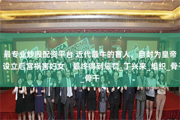 最专业炒股配资平台 近代最牛的盲人，自封为皇帝，设立后宫祸害妇女，最终得到惩罚_丁兴来_组织_骨干