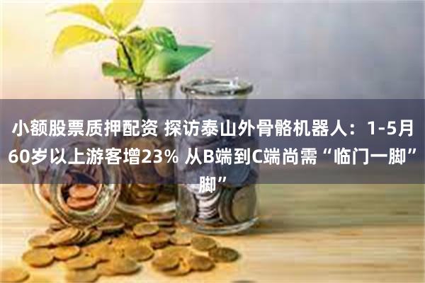 小额股票质押配资 探访泰山外骨骼机器人：1-5月60岁以上游客增23% 从B端到C端尚需“临门一脚”