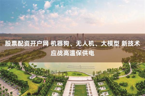 股票配资开户网 机器狗、无人机、大模型 新技术应战高温保供电