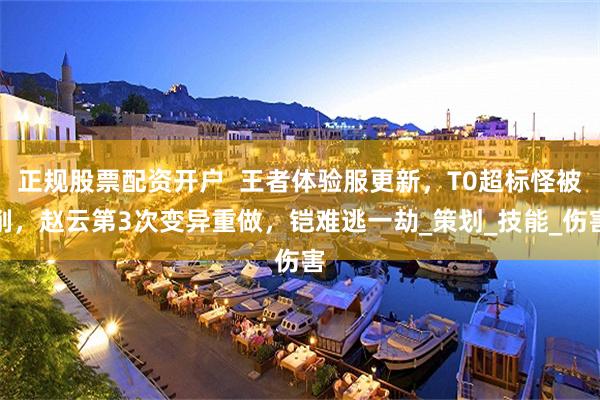 正规股票配资开户  王者体验服更新，T0超标怪被削，赵云第3次变异重做，铠难逃一劫_策划_技能_伤害